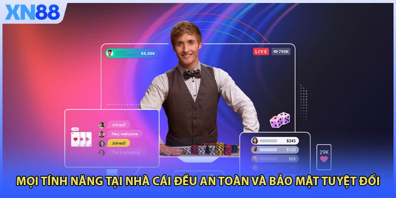 Mọi tính năng tại nhà cái đều an toàn và bảo mật tuyệt đối